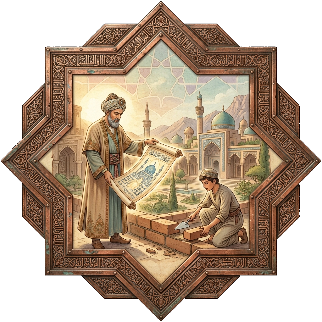 ADAB shows the measure; EDEB carries that measure into life. illustration